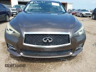 2014 Infiniti Q50 Sport with VIN JN1BV7ARXEM690925, listed as a IAAI auction lot 42163630 with 130,931 mi miles and . Bid and sale history available at carsss.com. Image 12.