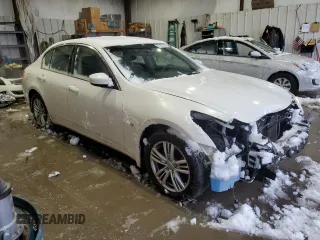 2015 Infiniti Q40 with VIN JN1CV6AR4FM524190, listed as a Copart auction lot 81953024 with 94,821 mi miles and Salvage Title. Bid and sale history available at carsss.com. Image 4.