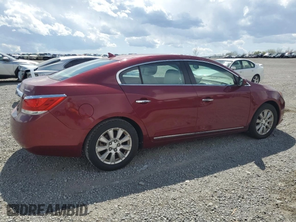 2010 Buick LaCrosse CX with VIN 1G4GB5EG1AF173001, listed as a Copart auction lot 51663865 with 92,245 mi miles and Salvage title. Bid and sale history available at DreamBid. Image 3.