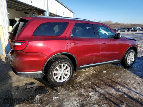 2024 Dodge Durango SXT with VIN 1C4RDJAG7RC238114, listed as a Copart auction lot 89012035 with 11,345 mi miles and Salvage title. Bid and sale history available at DreamBid. Image 3.