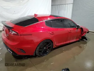 2018 Kia Stinger GT2 with VIN KNAE55LC6J6028469, listed as a Copart auction lot 42909065 with 97,136 mi miles and Salvage Title. Bid and sale history available at DreamBid. Image 3.
