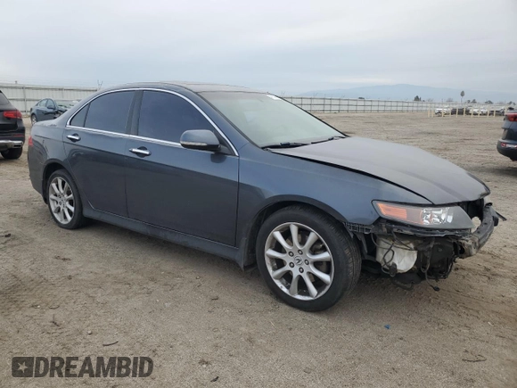 2008 Acura TSX Nav with VIN JH4CL96938C015115, listed as a Copart auction lot 47828555 with 162,608 mi miles and Salvage Title. Bid and sale history available at carsss.com. Image 4.