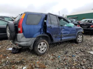 2002 Honda CR-V EX with VIN JHLRD78892C074150, listed as a Copart auction lot 81311974 with Not Provided miles and Salvage Title. Bid and sale history available at DreamBid. Image 3.