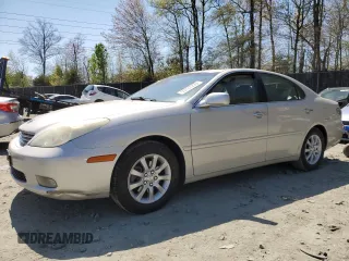 2003 Lexus ES 300 with VIN JTHBF30G230131052, listed as a Copart auction lot 53727255 with 122,755 mi miles and Salvage Title. Bid and sale history available at carsss.com. Image 1.
