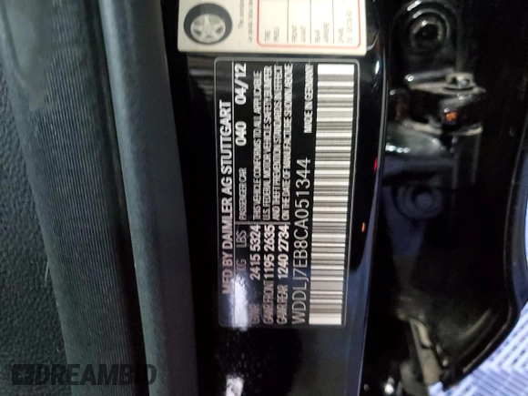 2012 Mercedes-Benz CLS 63 AMG с VIN WDDLJ7EB8CA051344, выставлен на аукционе Copart как лот 51868395 с пробегом 66 858 миль миль и Чистый • Clean title. История ставок и продаж доступна на DreamBid. Изображение 12.