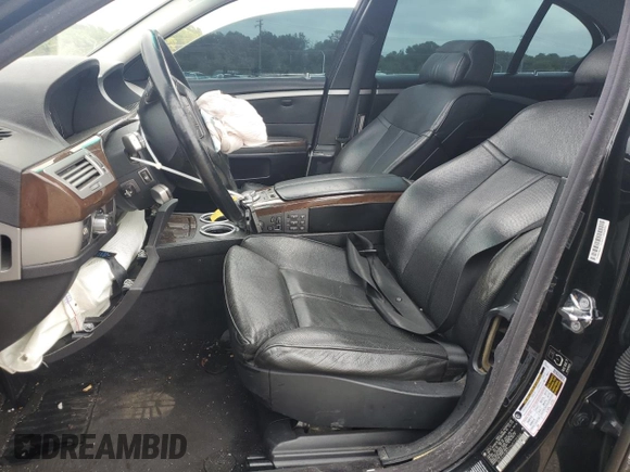 2006 BMW 7 Series 750Li with VIN WBAHN83596DT25366, listed as a Copart auction lot 71251924 with Not Provided miles and Salvage Title. Bid and sale history available at carsss.com. Image 7.