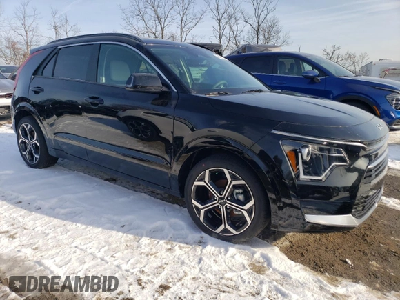 2024 Kia Niro EX Touring with VIN KNDCR3LE8R5152863, listed as a Copart auction lot 86827274 with 16 mi miles and Salvage Title. Bid and sale history available at carsss.com. Image 4.