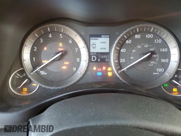 2011 Infiniti M37 with VIN JN1BY1AP7BM320322, listed as a Copart auction lot 83215494 with 116,957 mi miles and Salvage Title. Bid and sale history available at carsss.com. Image 9.