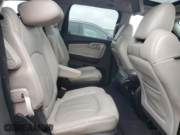 2012 Chevrolet Traverse LTZ z VIN 1GNKVLED5CJ155527, wystawiony jako Copart lot #57597285 z przebiegiem Nie podano mil oraz Szkoda całkowita • Salvage title. Historia ofert i sprzedaży dostępna na DreamBid. Obrazek 11.