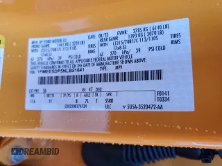 2022 Ford Bronco с VIN 1FMEE5DP5NLB51641, выставлен на аукционе Copart как лот 56281205 с пробегом 37 683 миль миль и Списание • Salvage title. История ставок и продаж доступна на DreamBid. Изображение 13.