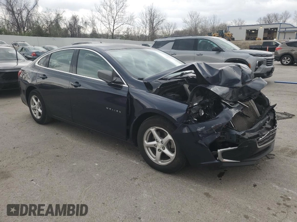 2017 Chevrolet Malibu LS with VIN 1G1ZB5ST1HF176997, listed as a Copart auction lot 51605505 with 157,422 mi miles and Salvage Title. Bid and sale history available at DreamBid. Image 4.