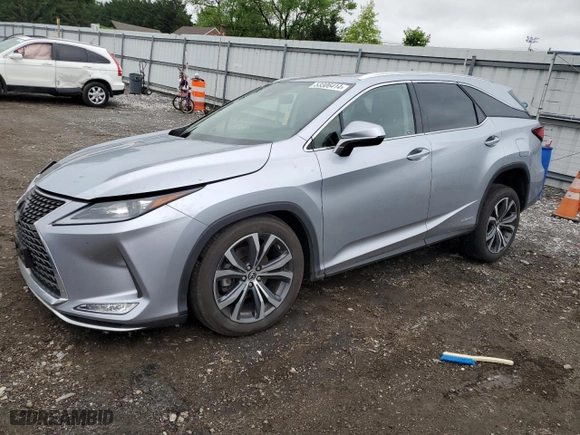 2022 Lexus RX with VIN JTJHGKFA1N2026092, listed as a Copart auction lot 53306414 with 33,979 mi miles and Salvage Title. Bid and sale history available at carsss.com. Image 1.
