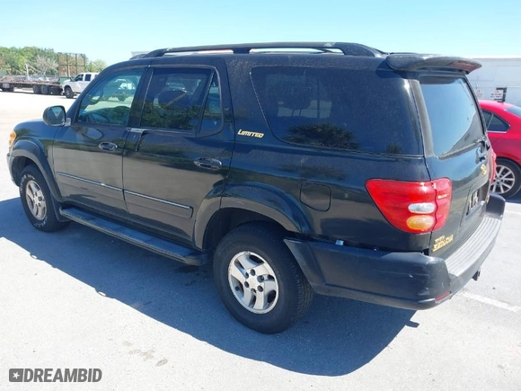 2002 Toyota Sequoia Limited with VIN 5TDZT38AX2S091954, listed as a IAAI auction lot 42035632 with 206,969 mi miles. Bid and sale history available at carsss.com. Image 3.
