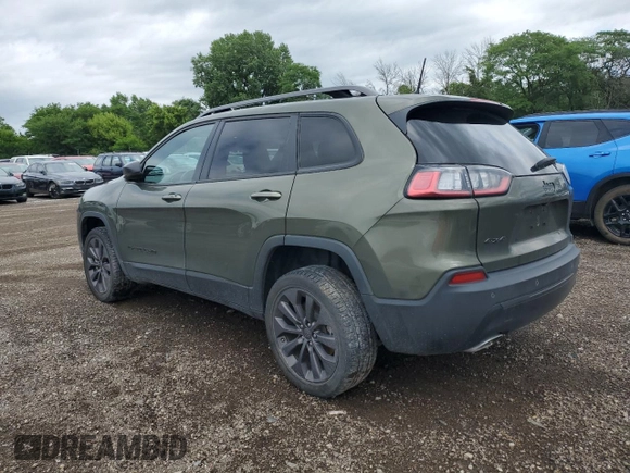 2021 Jeep Cherokee Latitude Lux with VIN 1C4PJMMX0MD220537, listed as a Copart auction lot 61553615 with 37,305 mi miles and Salvage title. Bid and sale history available at DreamBid. Image 2.