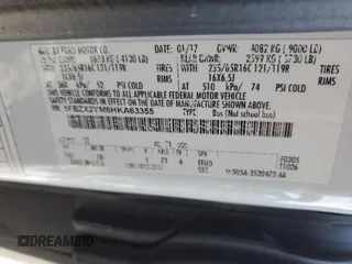 2017 Ford Transit XL with VIN 1FBZX2YM6HKA63355, listed as a Copart auction lot 89091005 with 120,043 mi miles and Salvage Title. Bid and sale history available at DreamBid. Image 16.