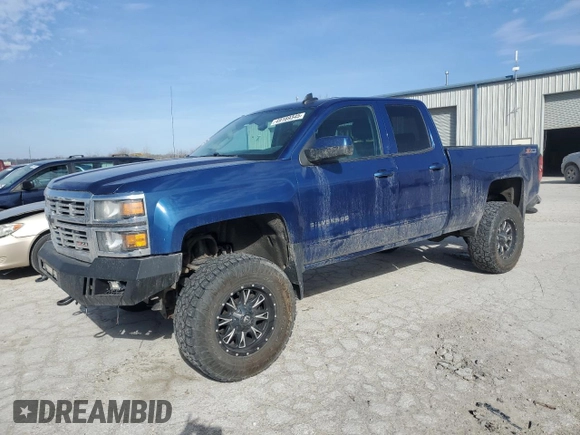 2015 Chevrolet Silverado 1500 LT with VIN 1GCVKREC8FZ338046, listed as a Copart auction lot 49169345 with 145,910 mi miles and Salvage Title. Bid and sale history available at carsss.com. Image 1.