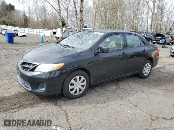 2011 Toyota Corolla L with VIN 2T1BU4EE1BC537736, listed as a Copart auction lot 48540205 with 159,597 mi miles and Salvage Title. Bid and sale history available at carsss.com. Image 1.