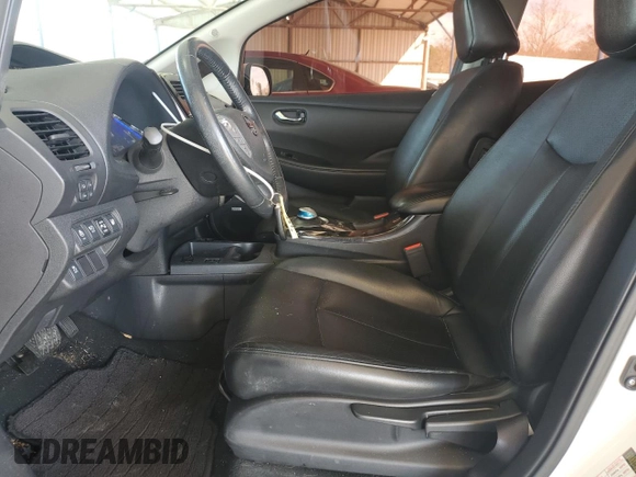 2015 Nissan LEAF SV with VIN 1N4AZ0CP9FC330185, listed as a Copart auction lot 49852285 with 93,056 mi miles and Salvage Title. Bid and sale history available at carsss.com. Image 7.