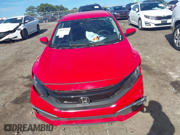 2020 Honda Civic Sedan LX with VIN 2HGFC2F62LH553713, listed as a IAAI auction lot 40249274 with 59,762 mi miles. Bid and sale history available at carsss.com. Image 12.