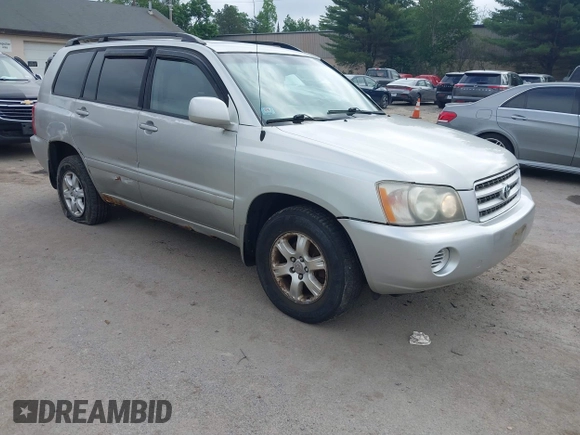 2003 Toyota Highlander z VIN JTEHF21A130118885, wystawiony jako IAAI lot #42475699 z przebiegiem 151 201 mil mil oraz . Historia ofert i sprzedaży dostępna na DreamBid. Obrazek 1.