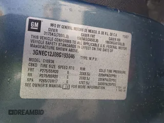 2008 Chevrolet Avalanche LS z VIN 3GNEC12J08G193046, wystawiony jako IAAI lot #42084024 z przebiegiem 138 581 mil mil oraz . Historia ofert i sprzedaży dostępna na DreamBid. Obrazek 9.