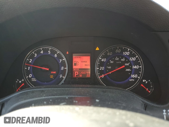 2008 Infiniti G35 with VIN JNKBV61E98M208176, listed as a Copart auction lot 73701134 with 200,799 mi miles and Salvage Title. Bid and sale history available at DreamBid. Image 9.