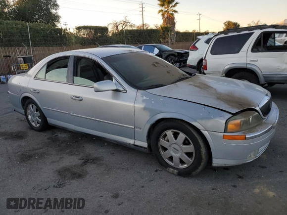2002 Lincoln LS w/Base Pkg with VIN 1LNHM87A92Y620057, listed as a Copart auction lot 41881075 with 179,859 mi miles and Salvage Title. Bid and sale history available at carsss.com. Image 4.