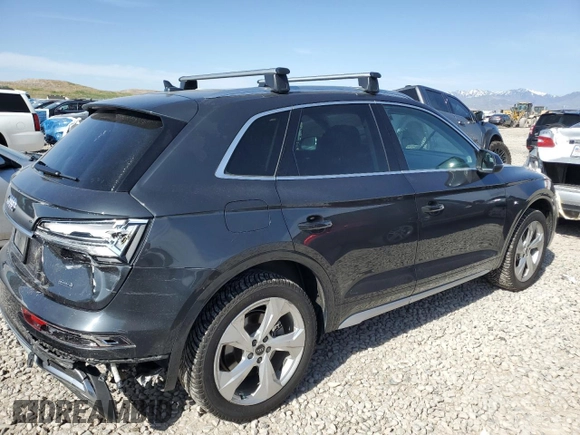 2021 Audi Q5 Premium Plus with VIN WA1BAAFY7M2118933, listed as a Copart auction lot 57853415 with 58,112 mi miles and Salvage title. Bid and sale history available at DreamBid. Image 3.