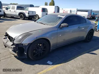 2005 Infiniti G35 Coupe with VIN JNKCV54E35M409223, listed as a Copart auction lot 76529324 with 131,992 mi miles and Salvage Title. Bid and sale history available at carsss.com. Image 1.