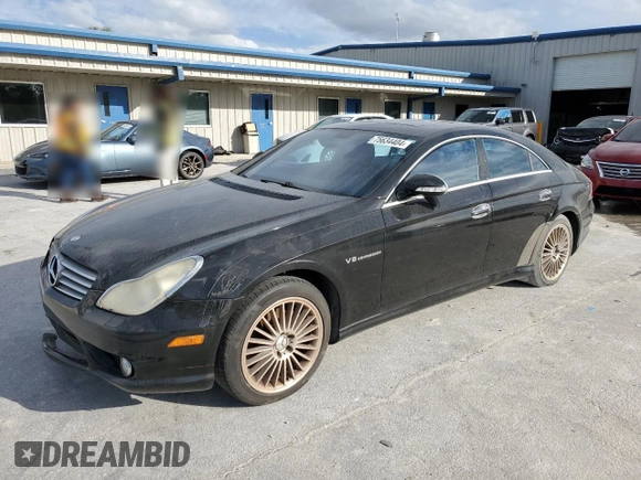 2006 Mercedes-Benz CLS-Class with VIN WDDDJ75X36A034598, listed as a Copart auction lot 75634404 with 141,657 mi miles and Salvage Title. Bid and sale history available at carsss.com. Image 1.