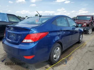2017 Hyundai Accent SE with VIN KMHCT4AE6HU217204, listed as a Copart auction lot 62263483 with 76,428 mi miles. Bid and sale history available at carsss.com. Image 3.