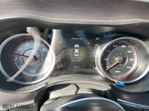 2017 Dodge Charger SE with VIN 2C3CDXBG3HH654720, listed as a Copart auction lot 44581975 with 104,482 mi miles and Salvage Title. Bid and sale history available at carsss.com. Image 9.