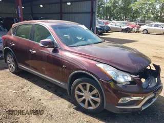 2017 Infiniti QX50 with VIN JN1BJ0RR5HM416740, listed as a IAAI auction lot 42634958 with 46,562 mi miles and . Bid and sale history available at DreamBid. Image 1.