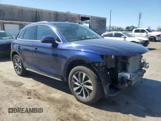2021 Audi Q5 Premium Plus with VIN WA1BAAFY7M2059902, listed as a Copart auction lot 48525035 with 68,347 mi miles and Salvage Title. Bid and sale history available at carsss.com. Image 4.