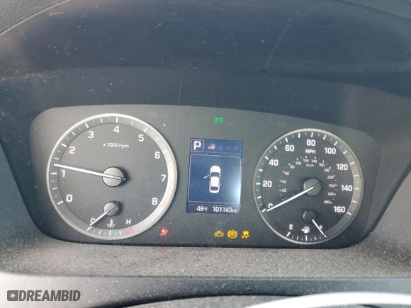 2017 Hyundai Sonata SE with VIN 5NPE24AF1HH477528, listed as a Copart auction lot 52118555 with 101,143 mi miles and Salvage Title. Bid and sale history available at carsss.com. Image 9.