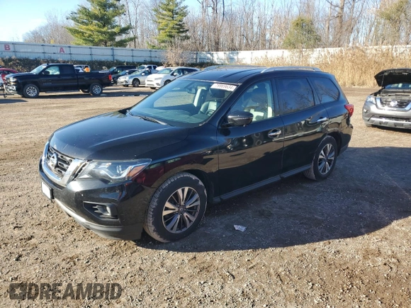 2017 Nissan Pathfinder SL with VIN 5N1DR2MM3HC697511, listed as a Copart auction lot 79969634 with 136,300 mi miles and Clean Title. Bid and sale history available at carsss.com. Image 1.