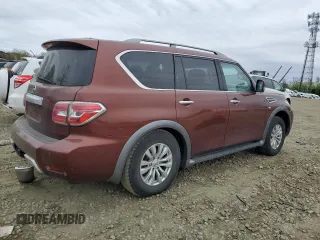 2017 Nissan Armada SV with VIN JN8AY2NC8H9509356, listed as a Copart auction lot 53759575 with 246,982 mi miles and Clean Title. Bid and sale history available at carsss.com. Image 3.