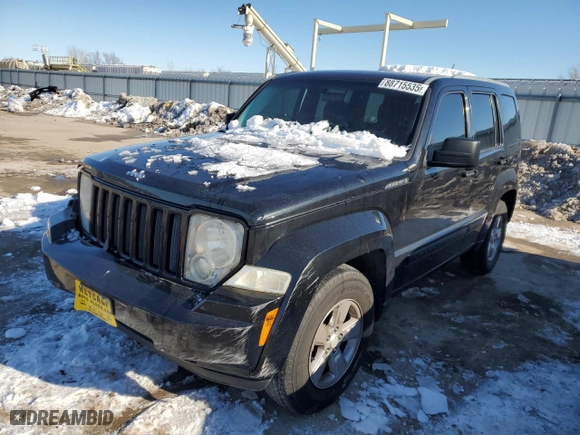 2012 Jeep Liberty Sport with VIN 1C4PJLAK2CW104729, listed as a Copart auction lot 88715535 with 131,555 mi miles and Salvage Title. Bid and sale history available at carsss.com. Image 1.