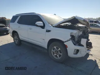 2023 GMC Yukon AT4 with VIN 1GKS2CKD5PR116129, listed as a Copart auction lot 77092244 with 47,442 mi miles and Salvage Title. Bid and sale history available at carsss.com. Image 4.