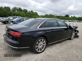 2015 Audi A8 4.0T with VIN WAU32AFD6FN013982, listed as a Copart auction lot 58122294 with 100,981 mi miles and Clean title. Bid and sale history available at DreamBid. Image 3.