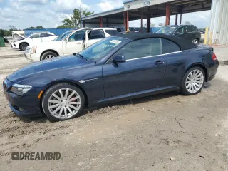 2008 BMW 6 Series 650i with VIN WBAEB53568CX63345, listed as a Copart auction lot 70633554 with 91,046 mi miles and Salvage Title. Bid and sale history available at carsss.com. Image 1.