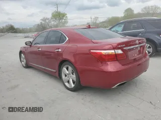 2010 Lexus LS 460 with VIN JTHBL5EF9A5096918, listed as a Copart auction lot 52979705 with 111,693 mi miles and Salvage title. Bid and sale history available at DreamBid. Image 2.
