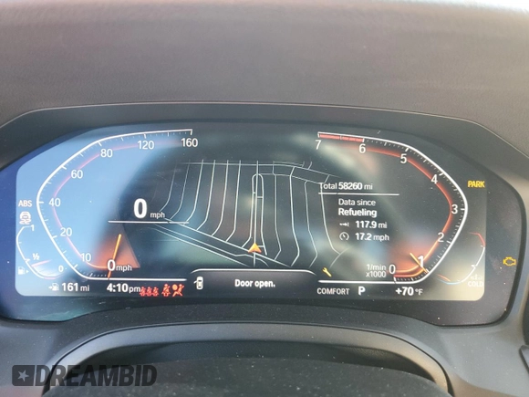 2021 BMW 3 Series 330i xDrive with VIN WBA5R7C01MFK13622, listed as a Copart auction lot 46520295 with 58,260 mi miles and Salvage title. Bid and sale history available at DreamBid. Image 9.