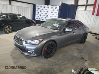 2018 Infiniti Q50 Signature Edition z VIN JN1EV7AR7HM832276, wystawiony jako Copart lot #55650975 z przebiegiem 133 659 mil mil oraz Szkoda całkowita • Salvage title. Historia ofert i sprzedaży dostępna na DreamBid. Obrazek 1.