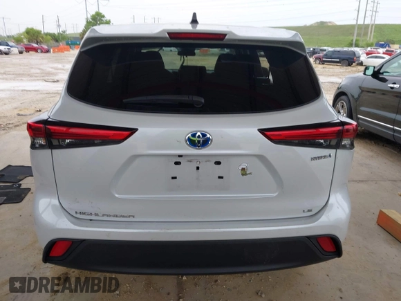2023 Toyota Highlander Hybrid LE with VIN 5TDBBRCH1PS570363, listed as a IAAI auction lot 42436974 with Not provided miles and . Bid and sale history available at DreamBid. Image 16.
