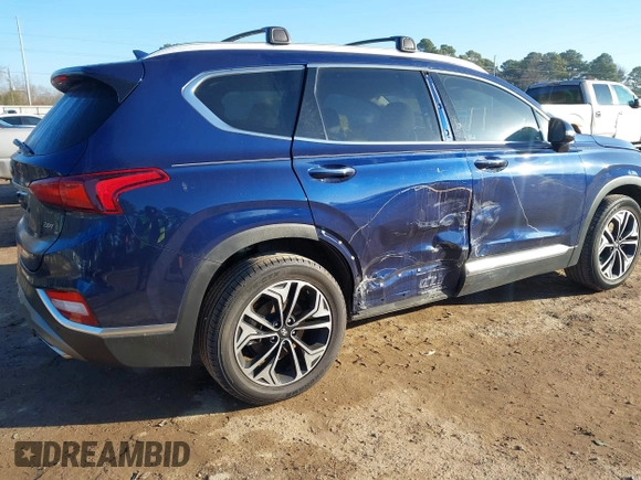 2019 Hyundai Santa Fe Ultimate with VIN 5NMS53AA5KH093555, listed as a IAAI auction lot 41665711 with 72,598 mi miles. Bid and sale history available at carsss.com. Image 4.