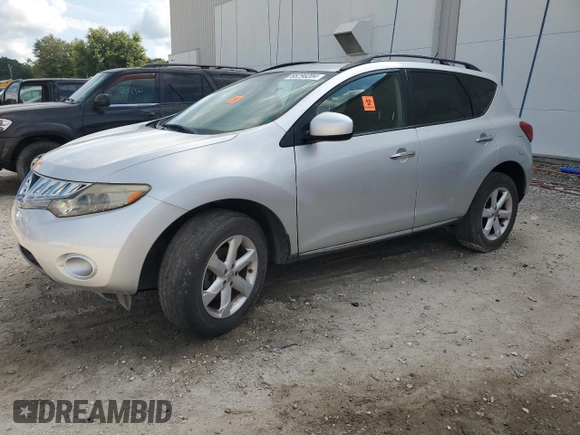 2009 Nissan Murano SL with VIN JN8AZ18U69W024146, listed as a Copart auction lot 68298204 with 170,562 mi miles and Salvage Title. Bid and sale history available at carsss.com. Image 1.