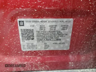 2020 Chevrolet Trax LT z VIN 3GNCJLSB9LL112868, wystawiony jako Copart lot #51441645 z przebiegiem 38 502 mil mil oraz Szkody całkowita. Historia ofert i sprzedaży dostępna na DreamBid. Obrazek 12.