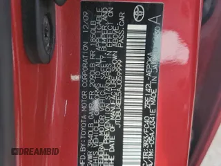 2010 Toyota Corolla с VIN JTDBU4EE5AJ059999, выставлен на аукционе Copart как лот 64882105 с пробегом Не указан миль и Чистый • Clean title. История ставок и продаж доступна на DreamBid. Изображение 13.