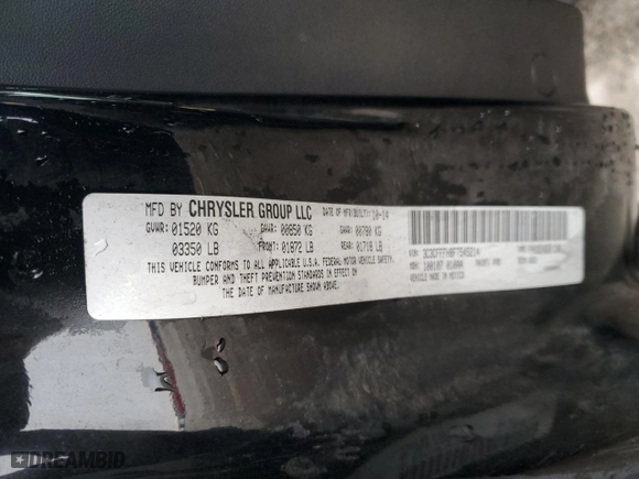 2015 FIAT 500 Abarth with VIN 3C3CFFFH8FT545214, listed as a Copart auction lot 45990335 with 65,964 mi miles and Salvage Title. Bid and sale history available at carsss.com. Image 12.